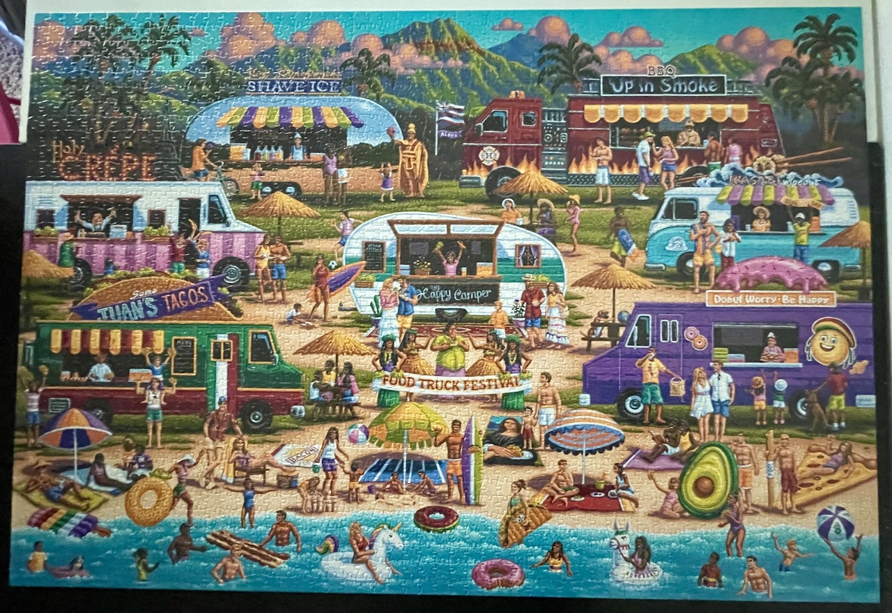 Hawaiian Food Truck Festival completed puzzle