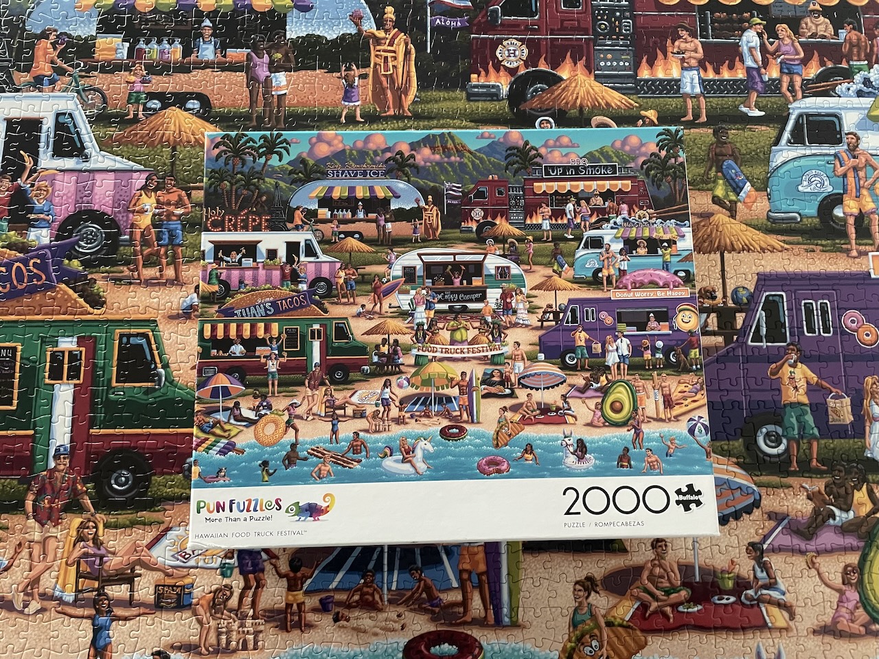 Hawaiian Food Truck Festival puzzle box